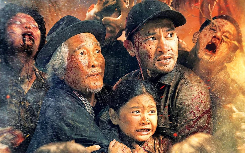 Cảnh trong phim Cù lao xác sống.