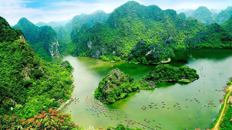 Di sản thiên nhiên thế giới Tràng An, Ninh Bình. (Ảnh NINH MẠNH THẮNG)