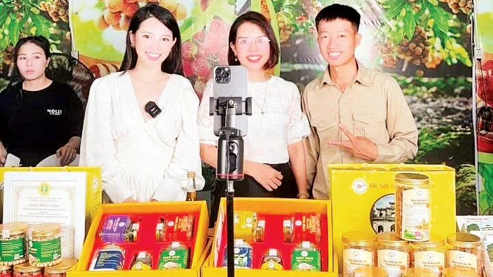 Hợp tác xã nông nghiệp xanh Phố Hiến, thành phố Hưng Yên mở kênh bán hàng trên nền tảng xã hội Facebook, Zalo... 