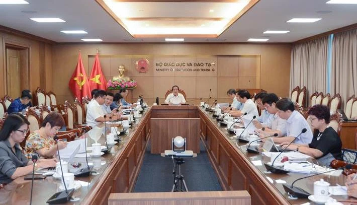 Ban Chỉ đạo xây dựng Luật Nhà giáo họp phiên đầu tiên. (Ảnh: Bộ Giáo dục và Đào tạo)