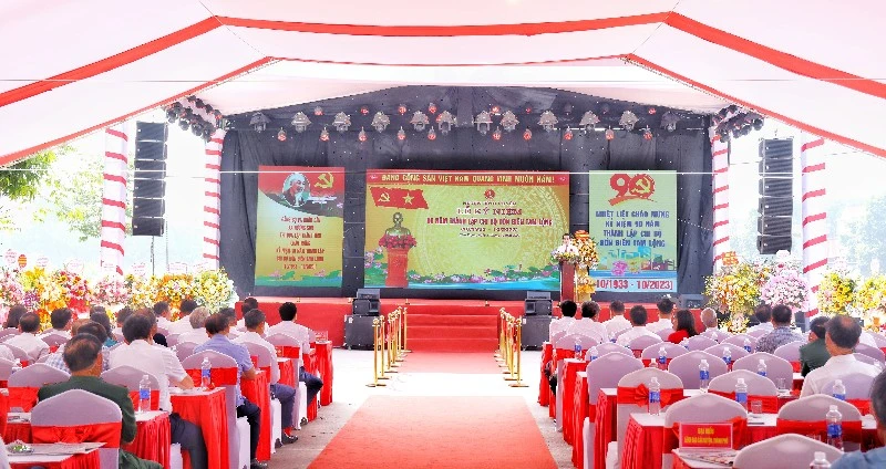 Toàn cảnh lễ kỷ niệm.
