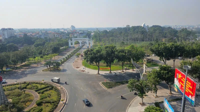 Trung tâm thành phố Vĩnh Yên. 
