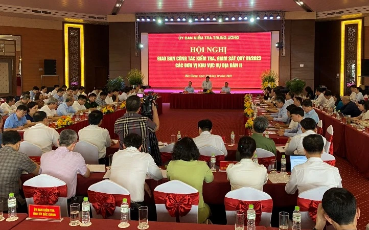 Hội nghị giao ban công tác kiểm tra, giám sát quý III/2023 các đơn vị thuộc Vụ địa bàn II của Ủy ban Kiểm tra Trung ương.