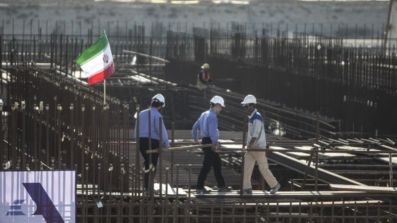Ảnh minh họa: Công trường xây dựng giai đoạn 2 của Nhà máy điện hạt nhân Bushehr của Iran ở Bushehr, miền nam Iran, vào ngày 10/11/2019. (Ảnh: XINHUA)