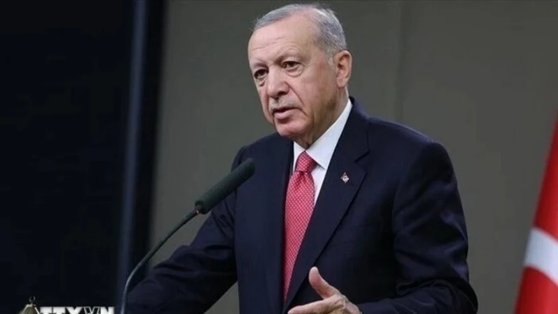 Tổng thống Thổ Nhĩ Kỳ Recep Tayyip Erdogan. (Ảnh: IRNA/TTXVN)