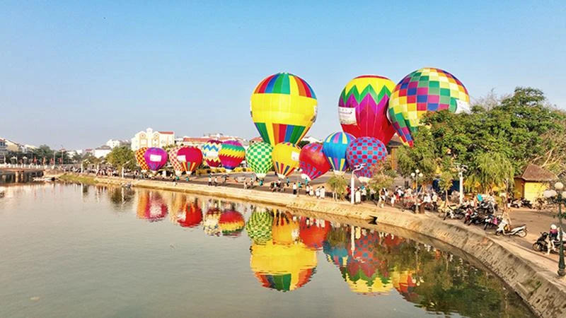 Ngày hội khinh khí cầu diễn ra vào tháng 3/2022 tại Hội An. (Ảnh minh họa: Tấn Nguyên)