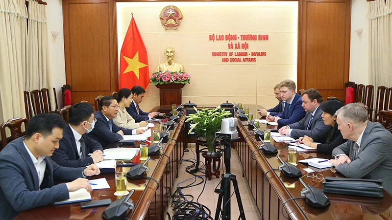 Quang cảnh buổi tiếp. (Ảnh: Molisa)