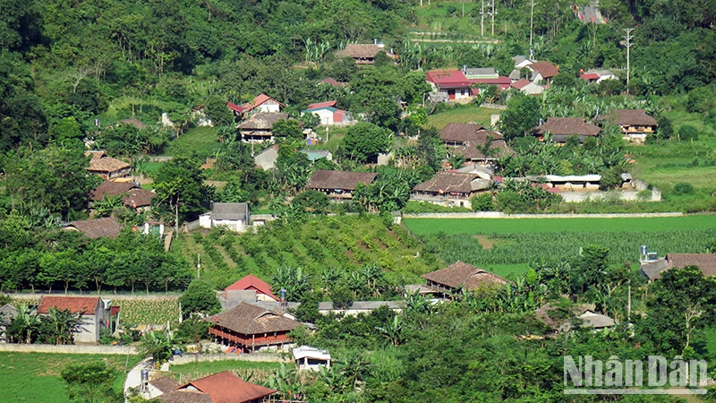 Thôn Lân Luông, xã Long Ðống (xã ATK) thuộc huyện Bắc Sơn, tỉnh Lạng Sơn, nơi có đèo Tam Canh, thuộc Khu di tích quốc gia đặc biệt khởi nghĩa Bắc Sơn. (Ảnh: Hùng Tráng)