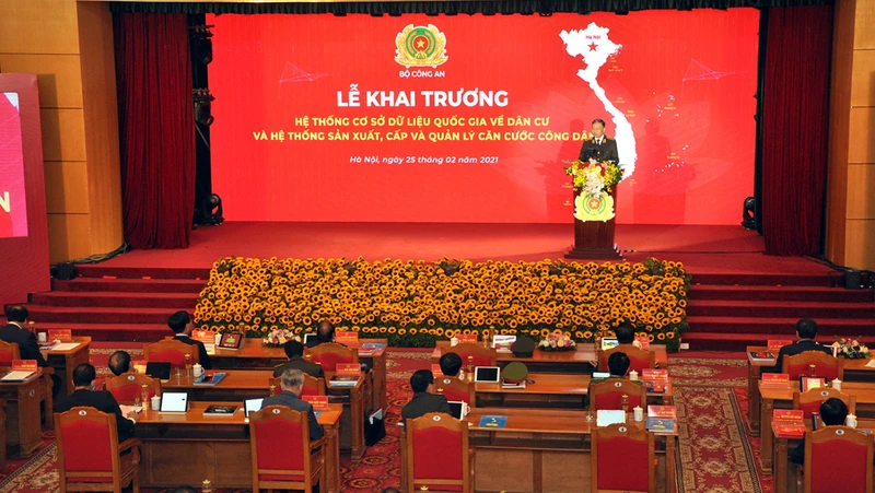 Lễ khai trương hệ thống Cơ sở dữ liệu quốc gia về dân cư do VNPT chủ trì về thiết kế và xây dựng