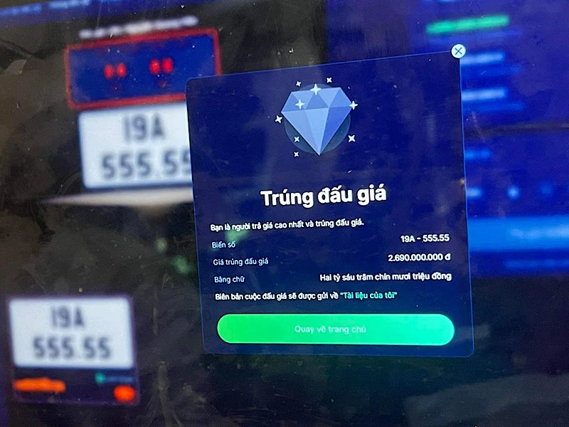Đấu giá thành công phiên đầu tiên sáng 15/9.