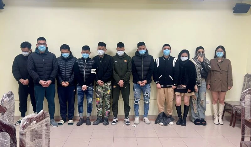 11 đối tượng dương tính với ma túy tổng hợp.