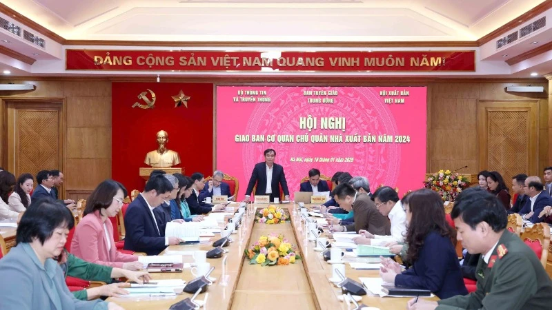 Hội nghị giao ban cơ quan chủ quản nhà xuất bản năm 2024.