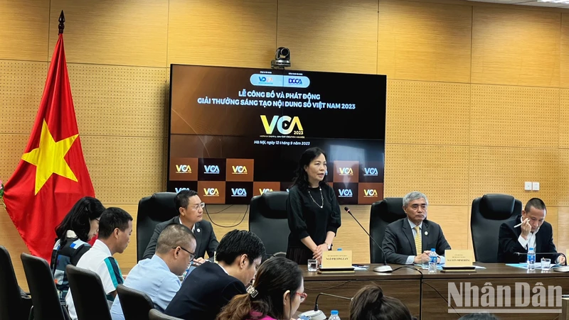Lễ công bố và phát động Giải thưởng Sáng tạo nội dung số Việt Nam năm 2023 diễn ra tháng 9/2023.