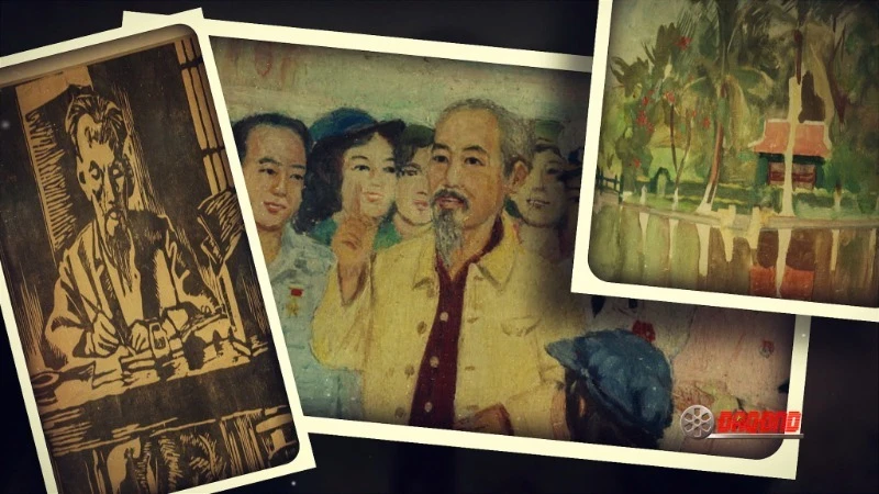 Hình ảnh trong phim "Những nét vẽ từ trái tim" do Điện ảnh Quân đội nhân dân sản xuất.