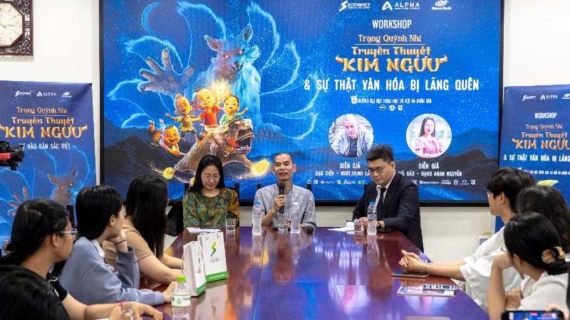 Buổi workshop chuyên đề về phim hoạt hình diễn ra sôi nổi.