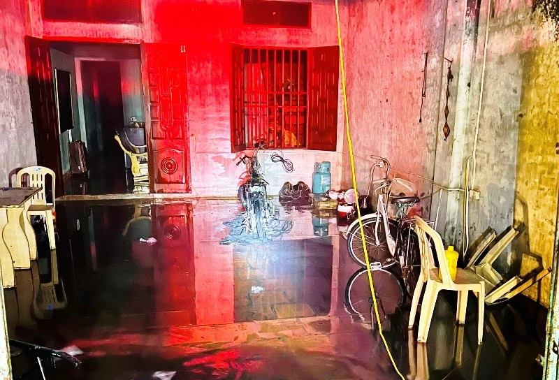 Khu vực phát sinh hỏa hoạn.