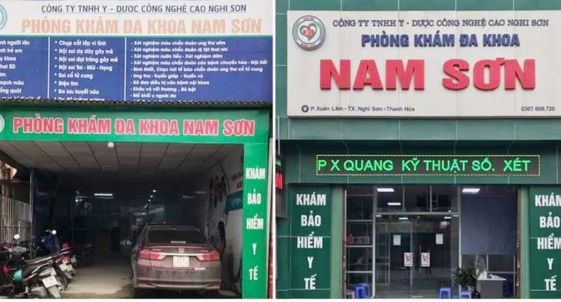 Phòng khám đa khoa Nam Sơn. (Nguồn: Trang facebook phòng khám)