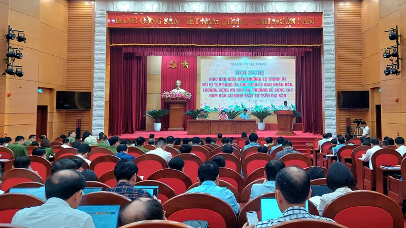 Hội nghị nhằm phát huy vai trò công an xã, phường trong tình hình mới.