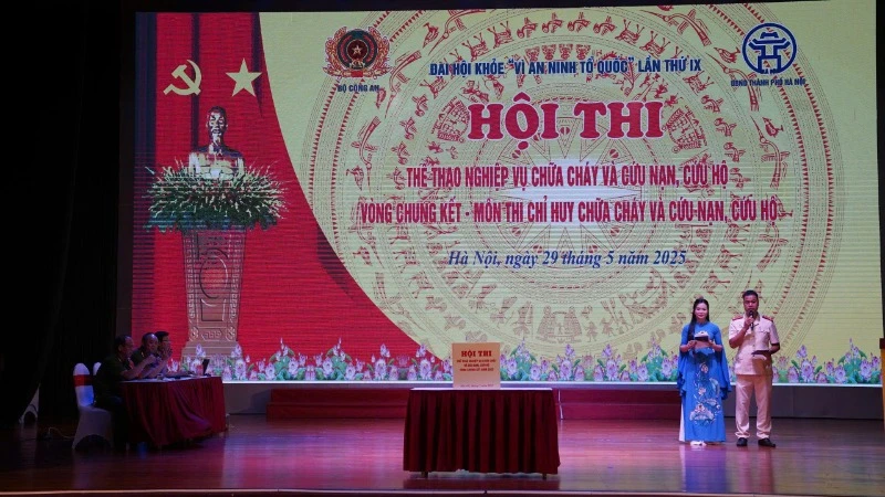 Công an thành phố Hà Nội đăng cai tổ chức Vòng chung kết Hội thi Thể thao nghiệp vụ chữa cháy và cứu nạn cứu hộ toàn quốc năm 2025.