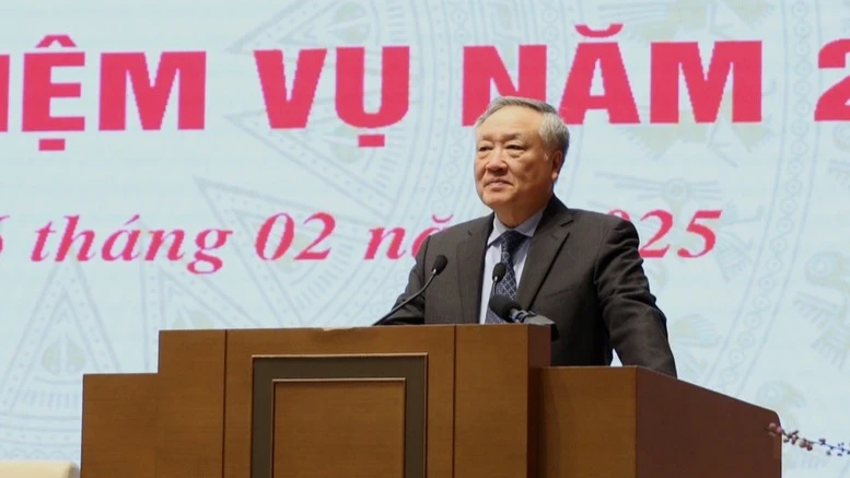 Phó Thủ tướng Thường trực Chính phủ Nguyễn Hòa Bình phát biểu ý kiến chỉ đạo Hội nghị. (Ảnh: VGP)