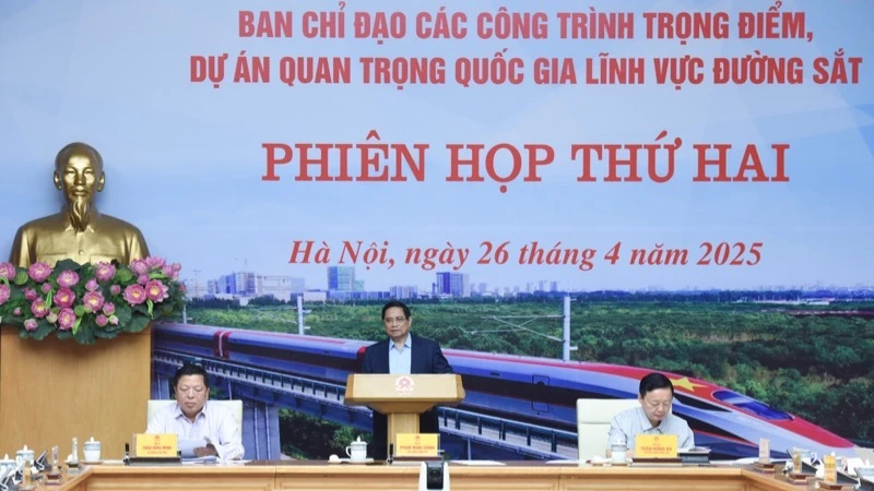 Thủ tướng Phạm Minh Chính chủ trì phiên họp thứ hai của Ban Chỉ đạo. (Ảnh: TRẦN HẢI)