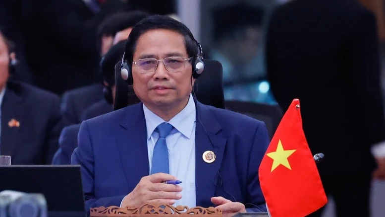 Thủ tướng Phạm Minh Chính tham dự Hội nghị Cấp cao ASEAN-Hội đồng Hợp tác Vùng Vịnh (GCC)-Trung Quốc. (Ảnh: Nhật Bắc/VGP)