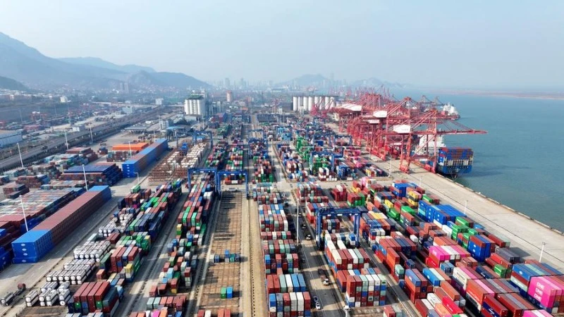 Cảng Lianyungang tại tỉnh Jiangsu, Trung Quốc. (Ảnh: Tân Hoa xã)