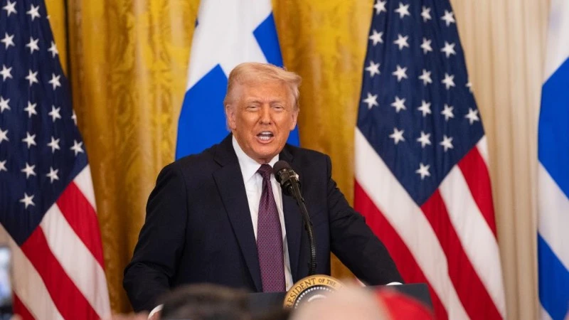 Tổng thống D.Trump trong một sự kiện tại Nhà Trắng hôm 24/3/2025. (Ảnh: Tân Hoa xã)