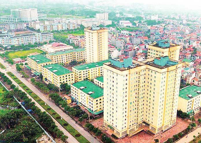 Khu nhà ở công nhân Khu công nghiệp Bắc Thăng Long. (Ảnh PHẠM HÙNG)