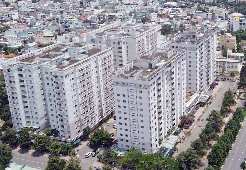Một dự án nhà ở xã hội tại thành phố Biên Hòa, tỉnh Đồng Nai. (Ảnh THIÊN VƯƠNG)