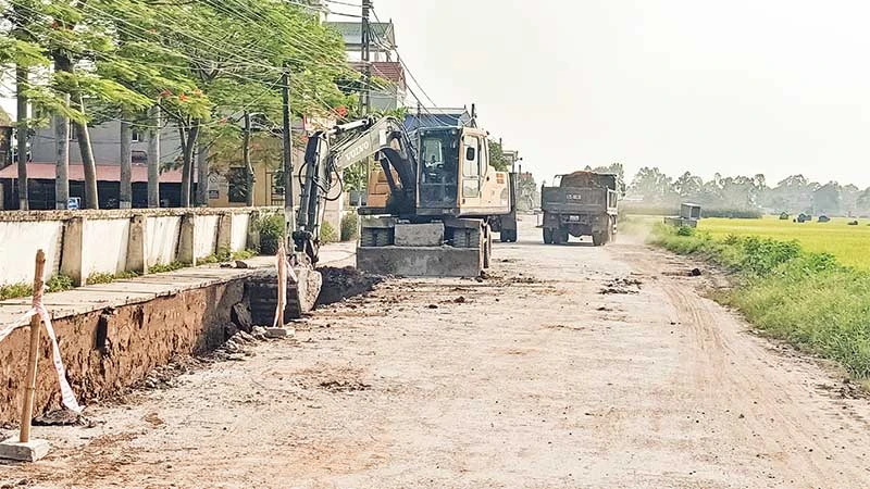 Tuyến đường ĐH 65A và ĐH 65B trên địa bàn xã Canh Tân (huyện Hưng Hà, Thái Bình) nhận được sự ủng hộ, đồng thuận cao của nhân dân trong công tác giải phóng mặt bằng.
