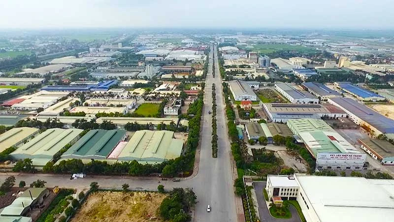 Khu công nghiệp Đồng Văn, thị xã Duy Tiên, tỉnh Hà Nam. (Ảnh VĂN BIỂN)
