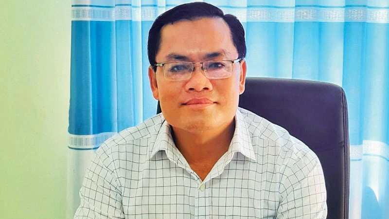 Đồng chí NGÔ VŨ THĂNG, Bí thư Huyện ủy Hồng Dân (Bạc Liêu)