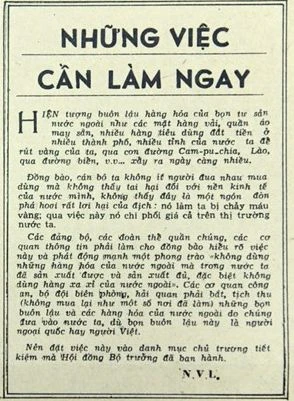 Những việc cần làm ngay (Bài 19)