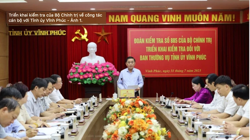 Chủ nhiệm Ủy ban Kiểm tra Trung ương Trần Cẩm Tú phát biểu tại hội nghị. (Ảnh: UBKT Trung ương)