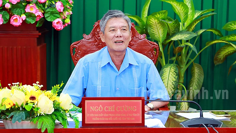 Đồng chí Ngô Chí Cường, Ủy viên Trung ương Ðảng, Bí thư Tỉnh ủy Trà Vinh. (Ảnh: Báo Trà Vinh)
