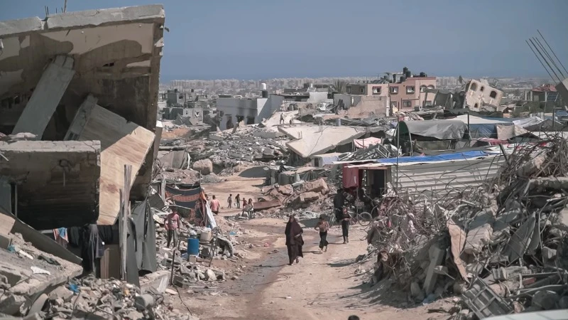 Gaza bị tàn phá nặng nề. (Ảnh STOP THE WAR)