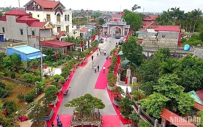Một góc làng vườn Bách Thuận, huyện Vũ Thư (tỉnh Thái Bình).