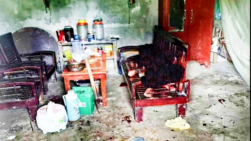 Hiện trường vụ việc.
