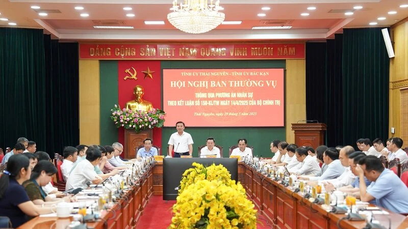 Hội nghị bước 1, Ban Thường vụ Tỉnh ủy hai tỉnh Thái Nguyên và Bắc Kạn thống nhất phương án nhân sự hai tỉnh để trình Trung ương.