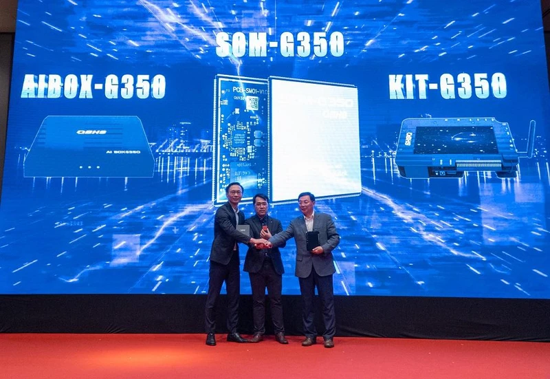 Hợp tác 3 bên giữa Bkav với MediaTek và Smart-Core (SMC) ra mắt module AIoT G350 dành cho phân khúc phổ thông.