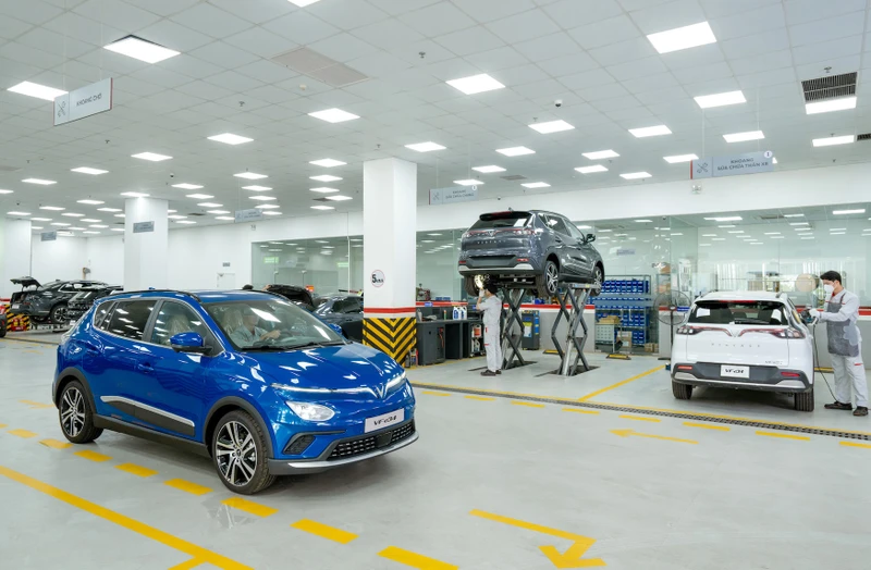Cập nhật phần mềm cho xe VF e34 giúp tăng khả năng di chuyển