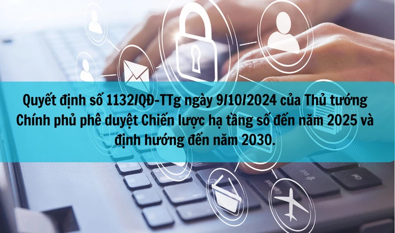 Thủ tướng Chính phủ phê duyệt Chiến lược hạ tầng số đến năm 2025 và định hướng đến năm 2030.