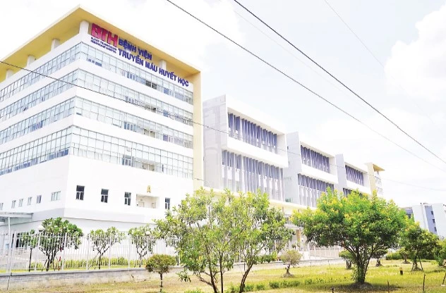 Bệnh viện Truyền máu huyết học tại cụm y tế Tân Kiên, huyện Bình Chánh, Thành phố Hồ Chí Minh.