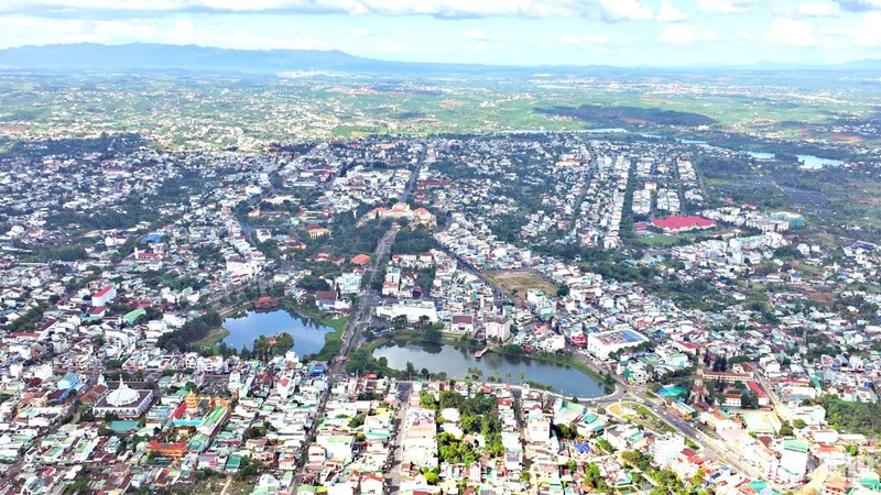 Khu vực trung tâm thành phố Bảo Lộc, tỉnh Lâm Đồng.