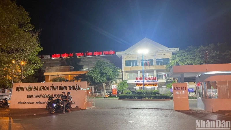 Bệnh viện đa khoa tỉnh Bình Thuận.