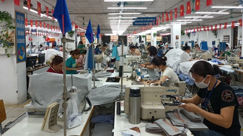 Sản xuất hàng may mặc xuất khẩu tại Tổng công ty May 10.