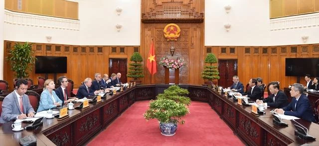 Quang cảnh buổi tiếp. (Ảnh: VGP)