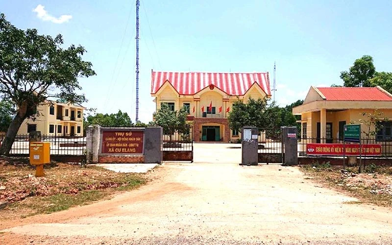 Trụ sở Ủy ban nhân dân xã Cư Elang, nơi ông Hoàng Văn Lập từng công tác và để xảy ra nhiều sai phạm.