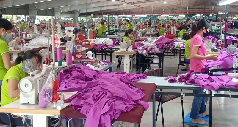 Các doanh nghiệp trong các khu công nghiệp trên địa bàn tỉnh Thái Bình đang tạo việc làm ổn định cho hơn 75 nghìn lao động. 